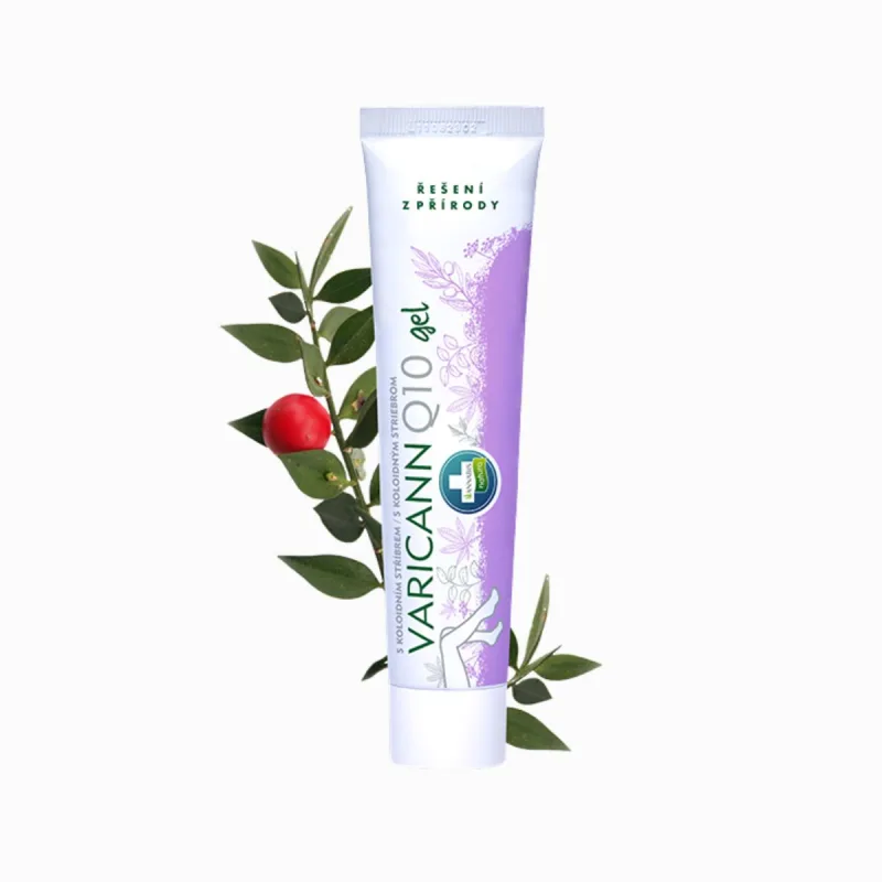 Annabis VARICANN Q10 gél na nohy, kŕčové žily s koloidným striebrom - 75 ml -