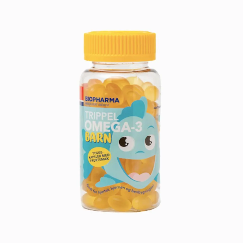 Biopharma HLH Omega 3 detské žuvacie kapsule 60 kapsúl
