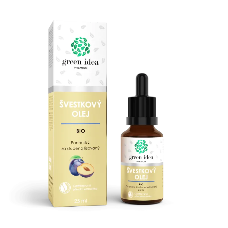 Green idea Slivkový olej BIO 25 ml -