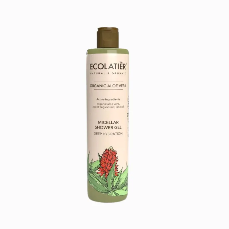 EcoLatier Micelárny sprchový gél hydratačný Oganic Aloe Vera - 350 ml -
