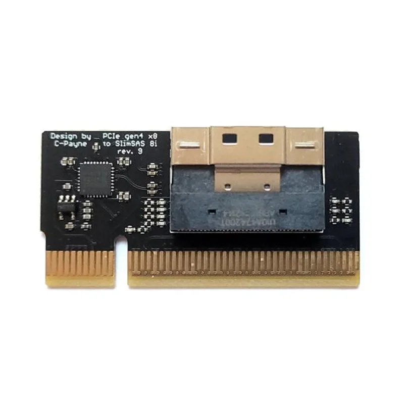 C-Payne PCIe SlimSAS Host Adapter x8 to 8i - straight C-Payne88