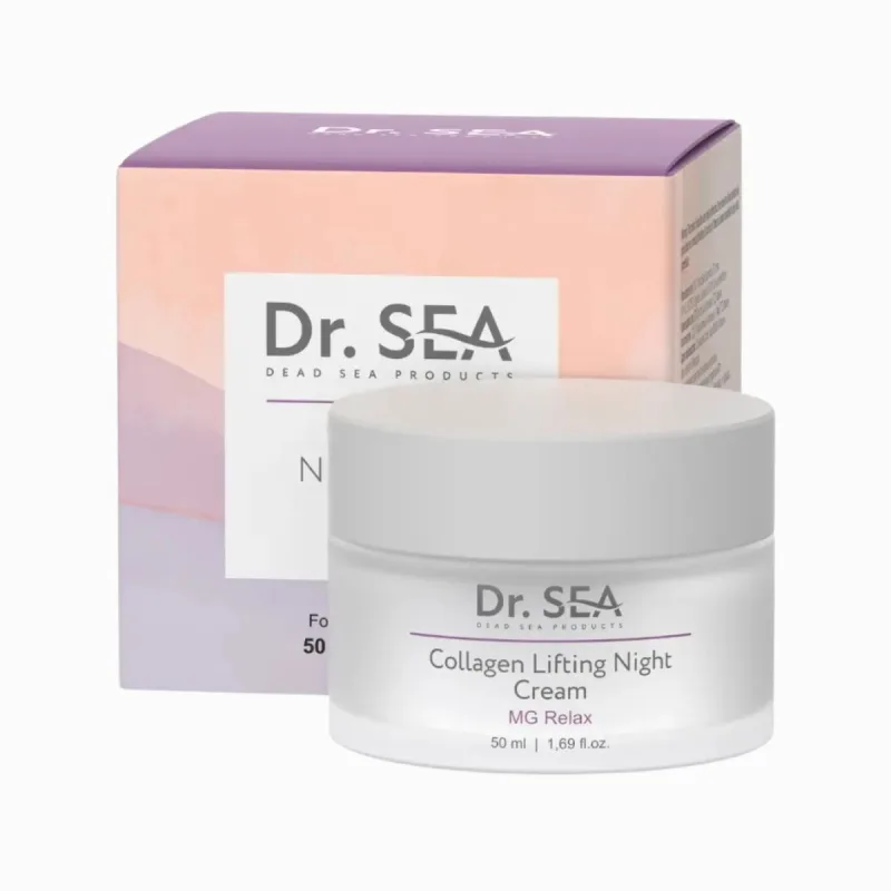 Dr. Sea Kolagénový nočný krém s liftingovým efektom a vitamínom E - 50 ml -