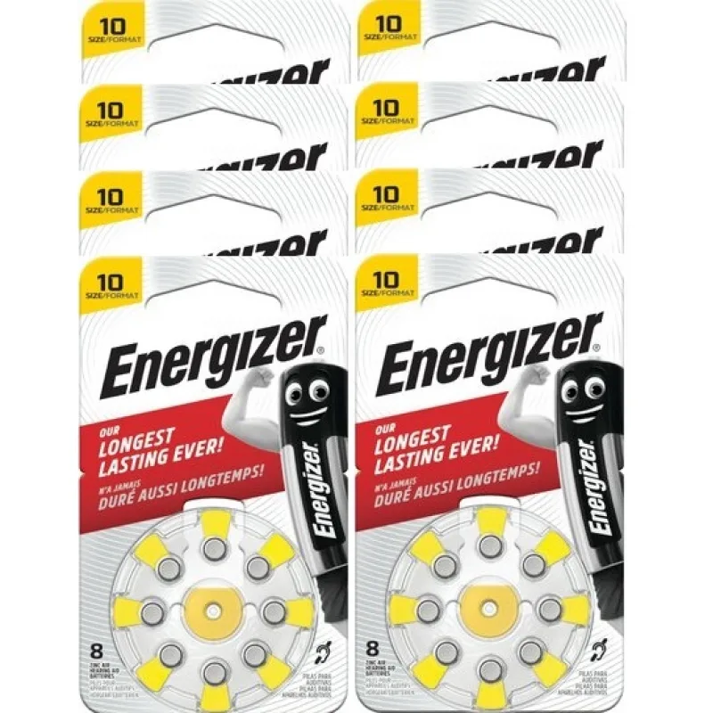 ENERGIZER AC10 / PR70 baterie do naslouchadel. Balení 18xBL8.