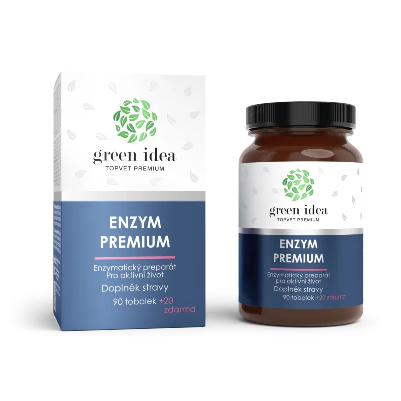 Green idea Enzym Premium - 90 kapsúl + 20 zadarmo - 110 ks -