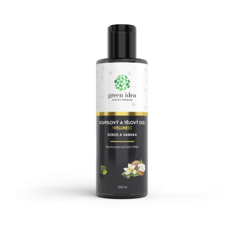 Green idea Kokos a vanilka kúpeľový a telový olej 200 ml -