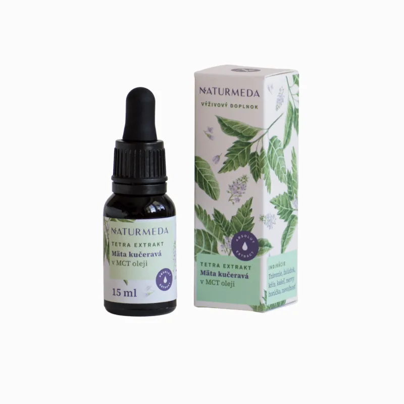 Naturmeda Mäta kučeravá – Tetra bylinný extrakt – 15 ml –