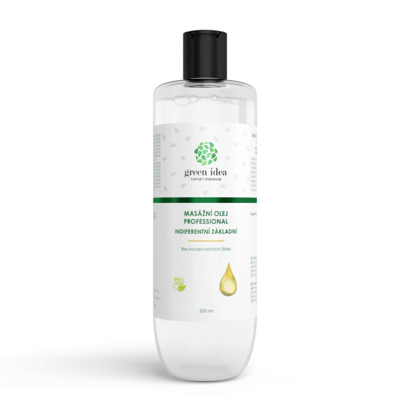 Green idea Indiferentný masážny olej – základná báza 500 ml –
