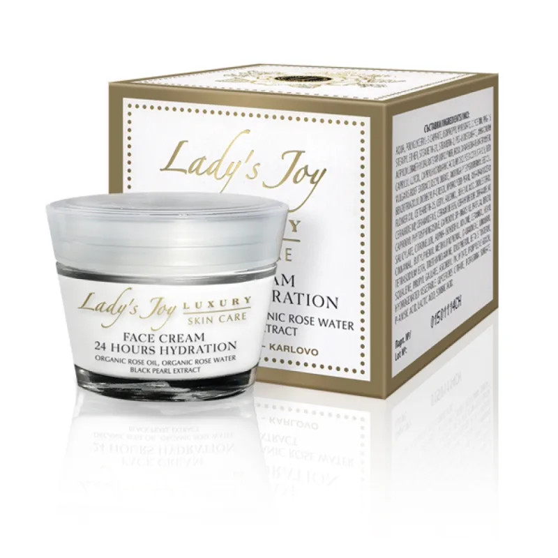 Bulgarian Rose Karlovo LADY’S JOY LUXURY pleťový krém 24-hodinová hydratácia 50 ml -