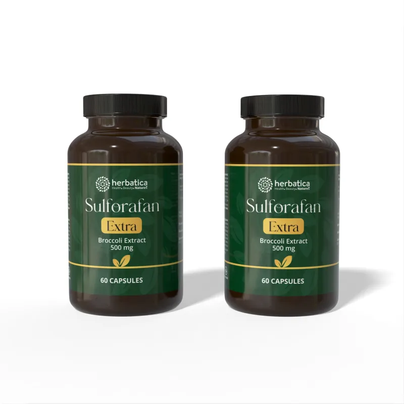 Herbatica Zvýhodnený set: 2x Sulforafán EXTRA - extrakt z brokolice 500 mg, 60 kapsúl -
