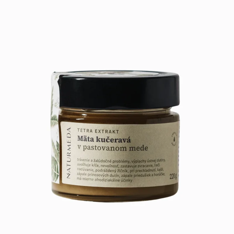 Naturmeda Terapeutický med s mätou kučeravou - 220g -
