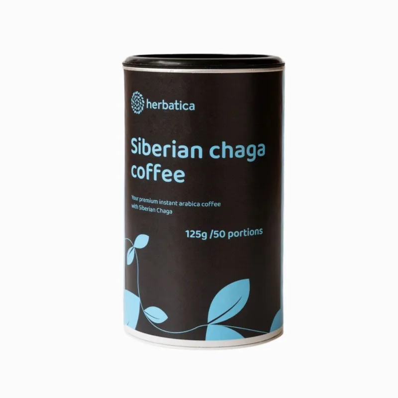 Herbatica Sibírska čaga s prémiovou instantnou kávou arabica - 125g -