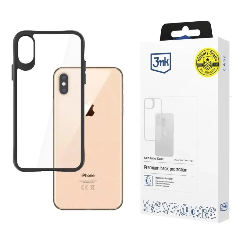 3mk ochranný kryt Satin Armor Case+ pro Apple iPhone Xs Max 5903108441940