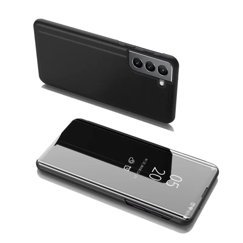 Flipový kryt Clear View Case pre Samsung Galaxy S22+ (S22 Plus) čierny