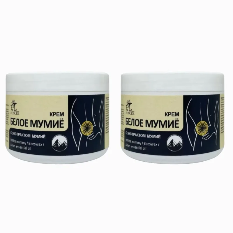 LekoPro Zvýhodnený set: 2x KONSKÁ SILA krém/gél BIELE MUMIO na kĺby a chrbticu - 300ml -