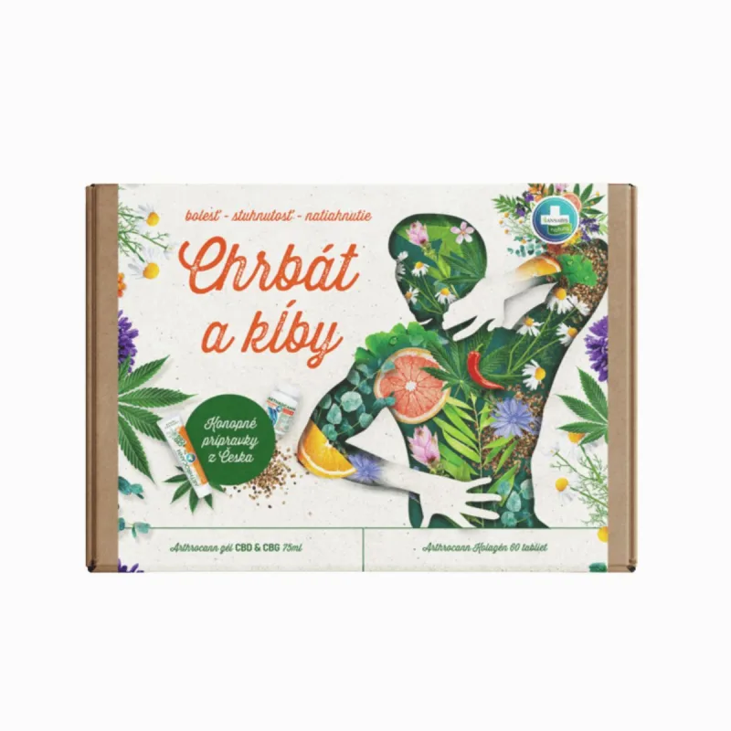 Annabis Darčekové balenie CHRBÁT A KĹBY -