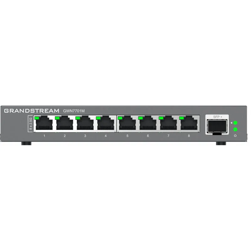 Grandstream GWN7701M Unmanaged Network Switch 8x2, 5Gb portov / 1 SFP+…