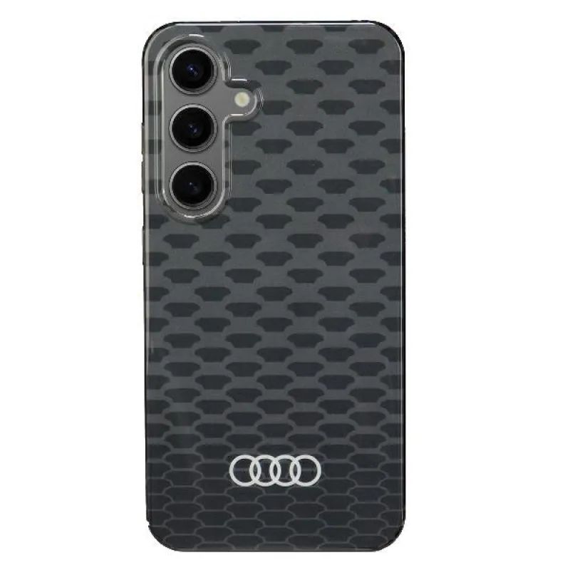 Audi IML vzor šitia Puzdro MagSafe S24 S921 čierne/čierne pevné puzdro AU-IMLMS24-Q5/D3-BK