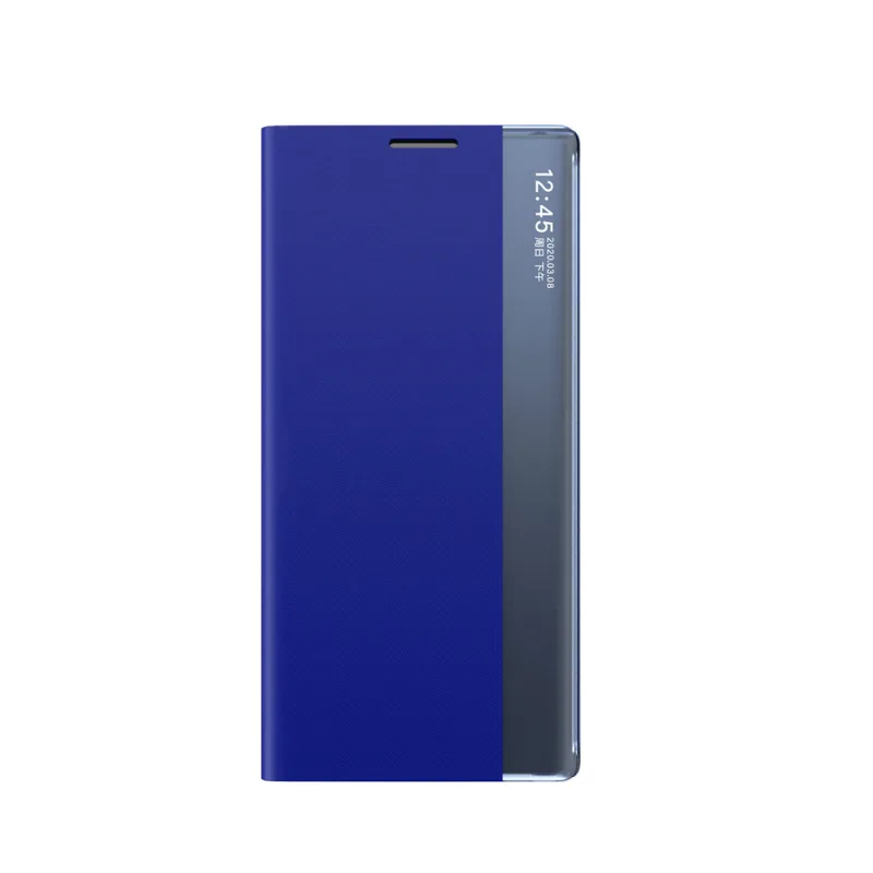 Nové puzdro na spanie pre Samsung Galaxy S25+ kryt s flipom a stojanom – modré