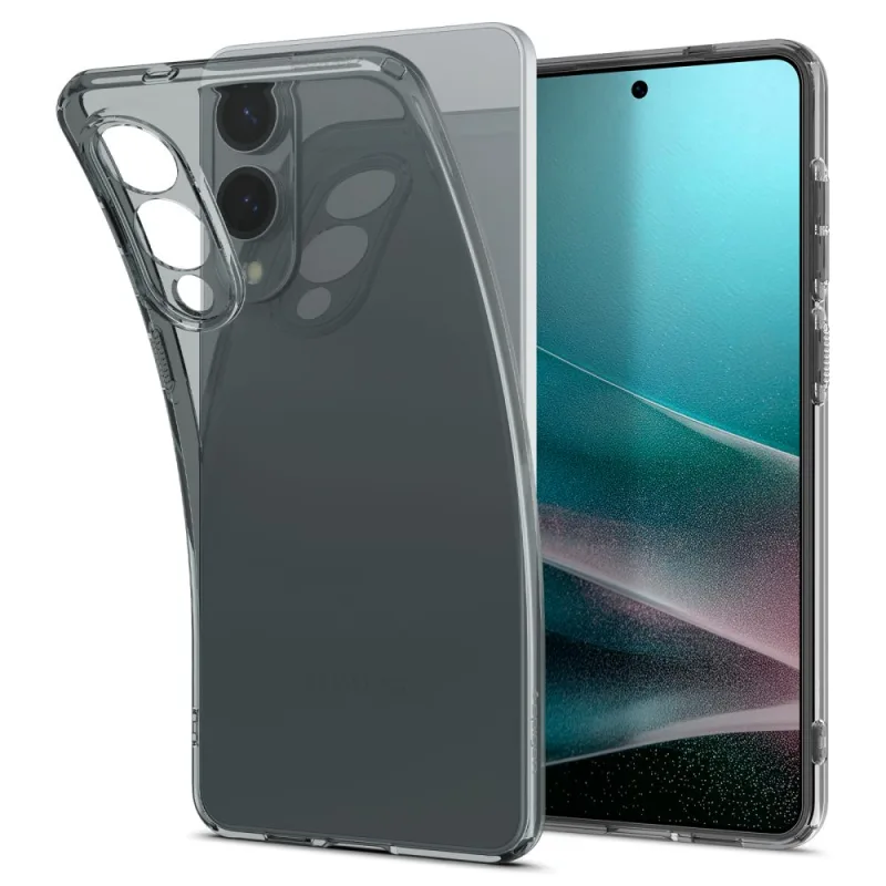 Puzdro Spigen z tekutých kryštálov pre Samsung Galaxy S25 Edge – polopriehľadné