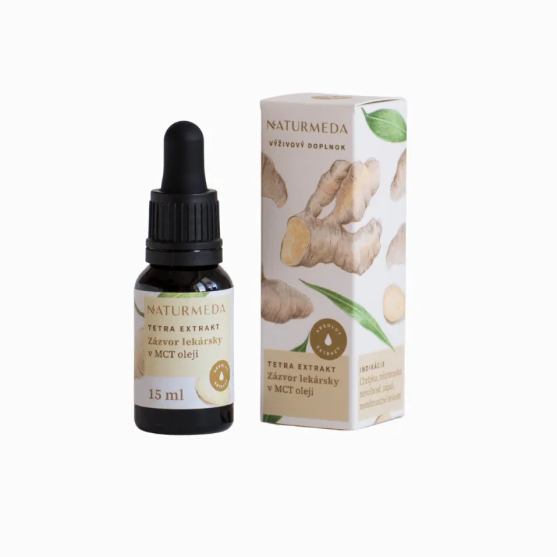 Naturmeda Zázvor lekársky – Tetra bylinný extrakt – 15 ml –