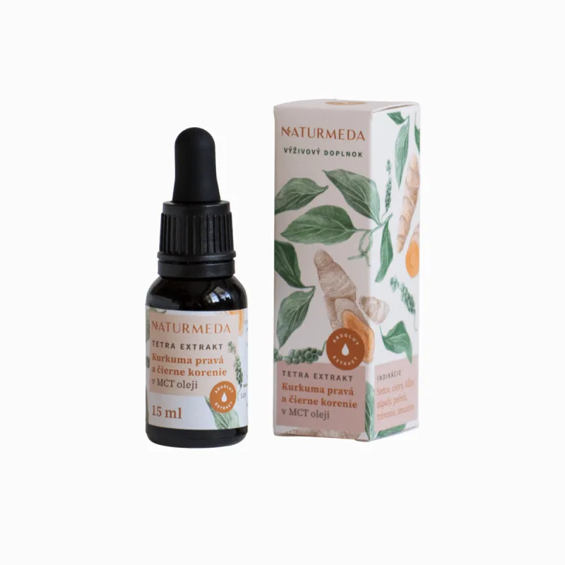 Naturmeda Kurkuma pravá – Tetra bylinný extrakt – 15 ml –