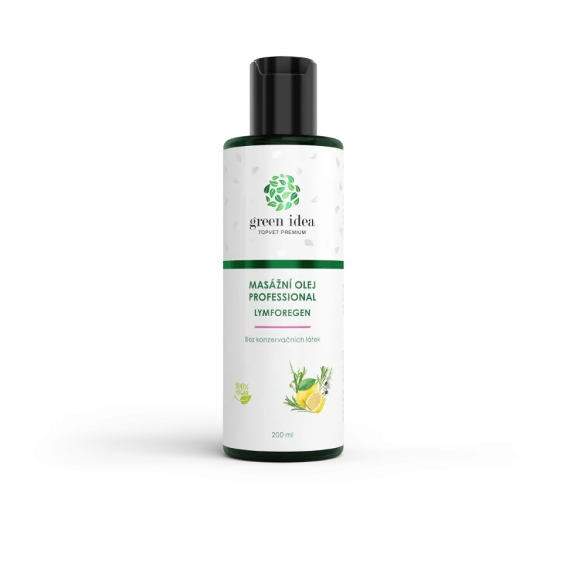 Green idea Lymforegen - masážny olej 200 ml -