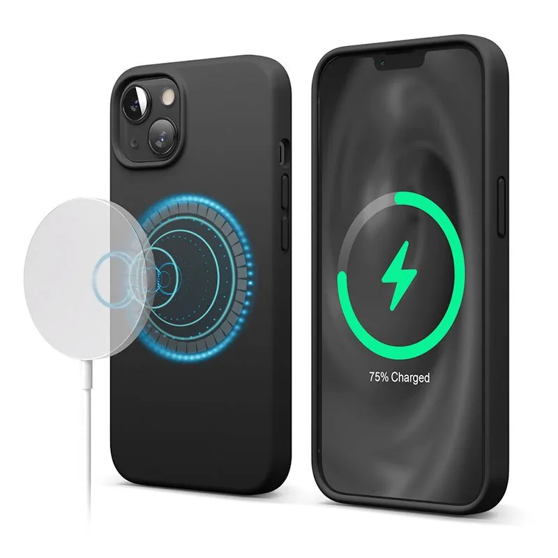 Elago kryt Silicone Case Magsafe pre iPhone 13 - Black