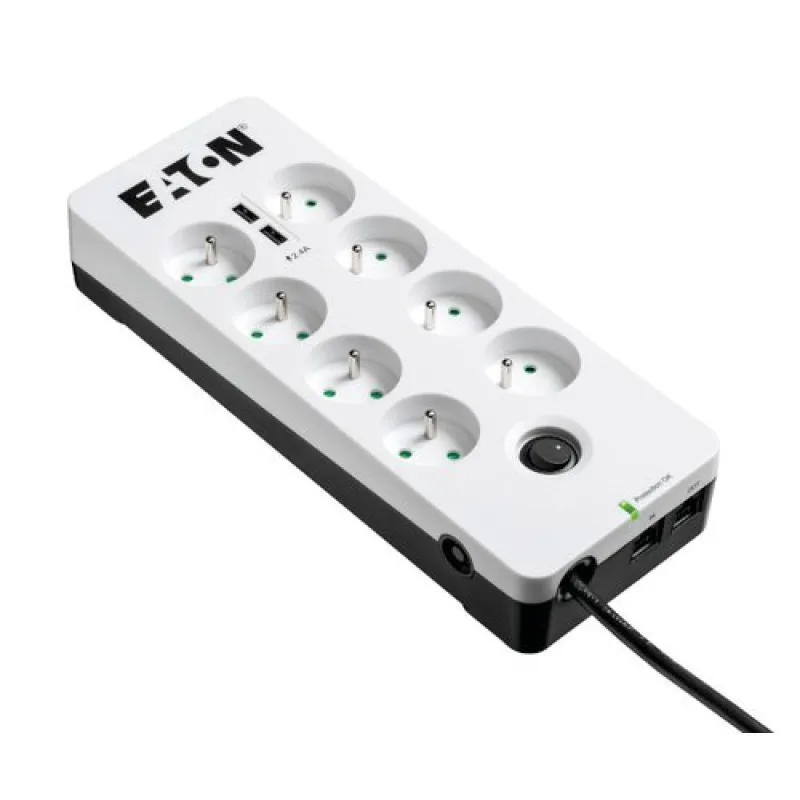 EATON Prepäťová ochrana - predlžovací kábel Protection Box 8 Tel, FR, 1…