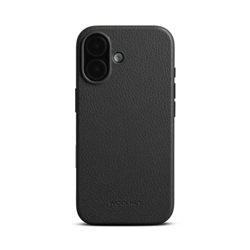Woolnut Leather Case for iPhone 17 - Black WN-IP17-C-3080-BK