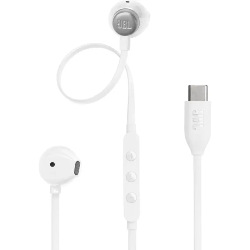 JBL Tune 305 USB-C, biele JBL T305CWHT