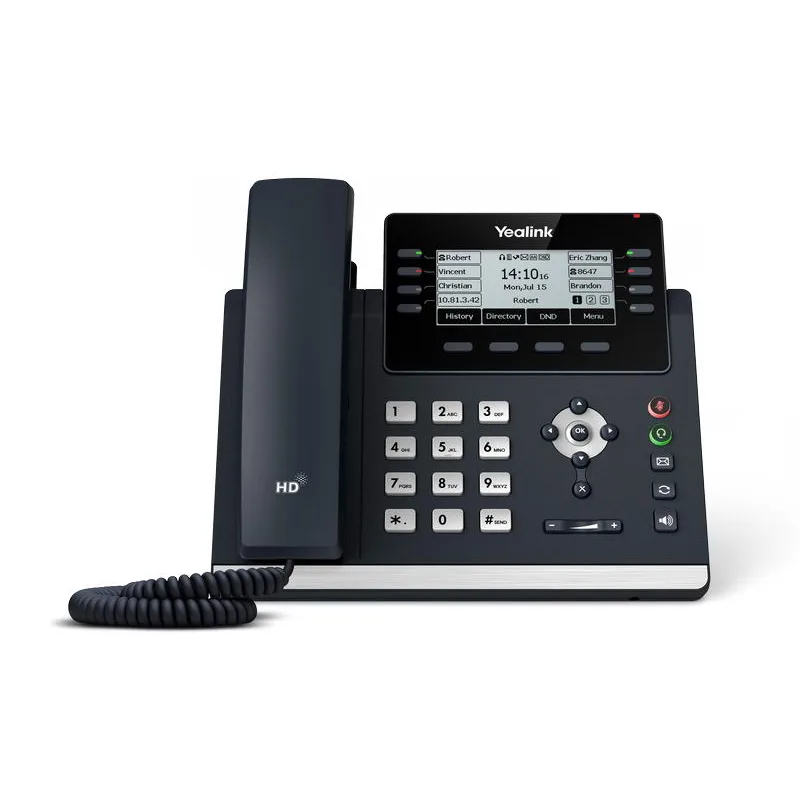 Yealink SIP-T43U SIP telefón, PoE, 3, 7" 360x160 LCD, 21 prog.tl., 2xUSB,…