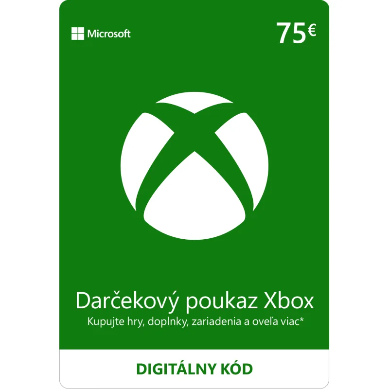 ESD XBOX - Dárková karta Xbox 75 EUR ESD_K4W-02564