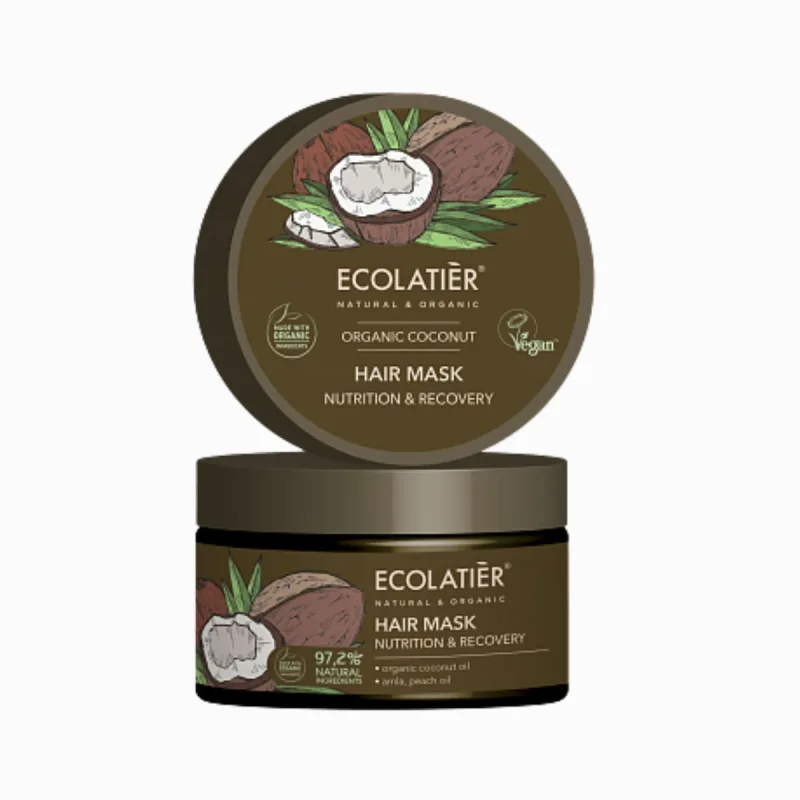 EcoLatier Maska na vlasy Kokos - vyživuje a regeneruje vlasy - Organic - 250ml
