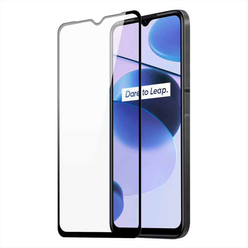 Dux Ducis 9D Tempered Glass celoobrazovkové tvrdené sklo 9H s rámom Realme C35 black (vhodné pre puzdro)