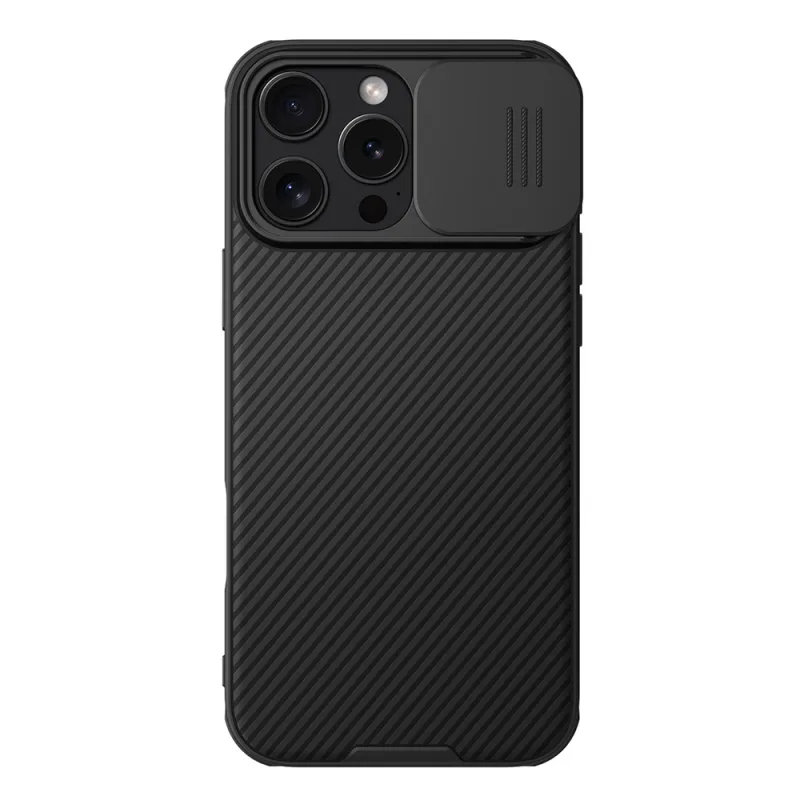 Puzdro Nillkin CamShield Pro pre iPhone 16 Pro Max s krytom fotoaparátu - čierne