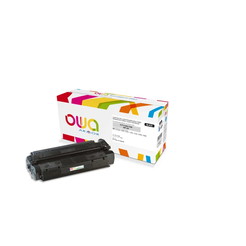 OWA Armor toner kompatibilný s HP LJ 1200, C7115A, 2500st, čierna/ black…