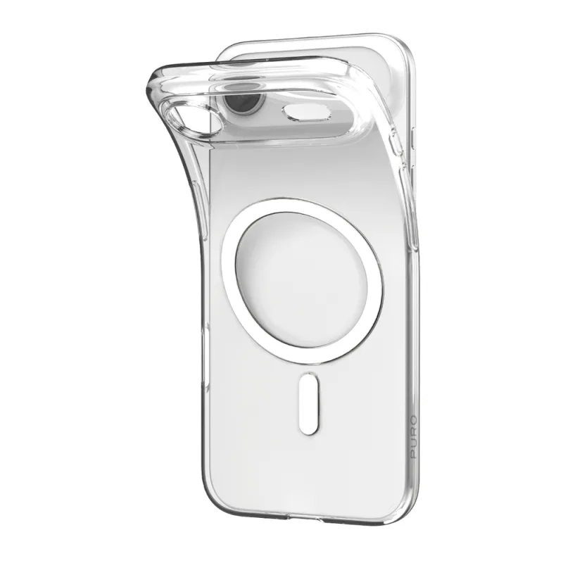 Ultra tenké puzdro TPU Puro 0.3 MAG kompatibilné s MagSafe pre iPhone 17 Air – priehľadné