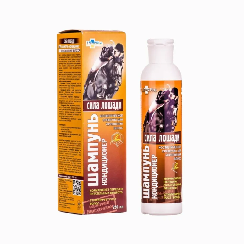 LekoPro KONSKÁ SILA šampón-kondicionér na posilnenie vlasov - 250 ml -