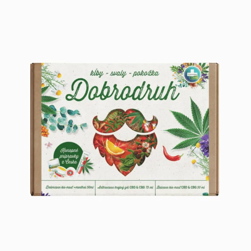Annabis Darčekové balenie DOBRODRUH pre kĺby, svaly a pokožku -