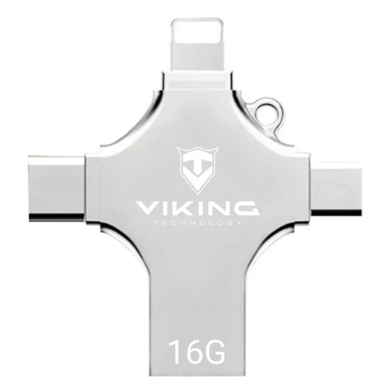 Viking 4v1/ Flash USB/ 16GB/ USB 3.0/ USB-A + USB-C/ + Adaptér/…