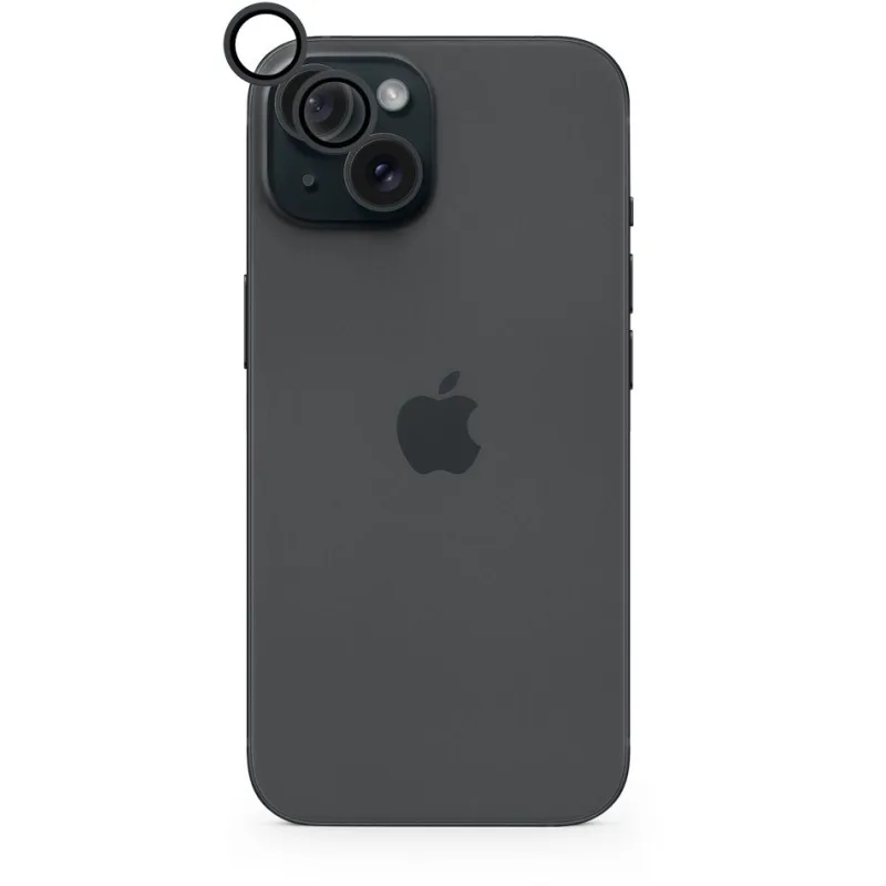 iStores by Epico Aluminium Lens Protector pre Apple iPhone 16 / 16 Plus - čierna
