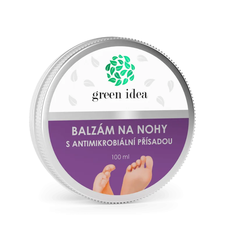 Green idea Balzam na nohy s antimikrobiálnou prísadou – 100 ml –