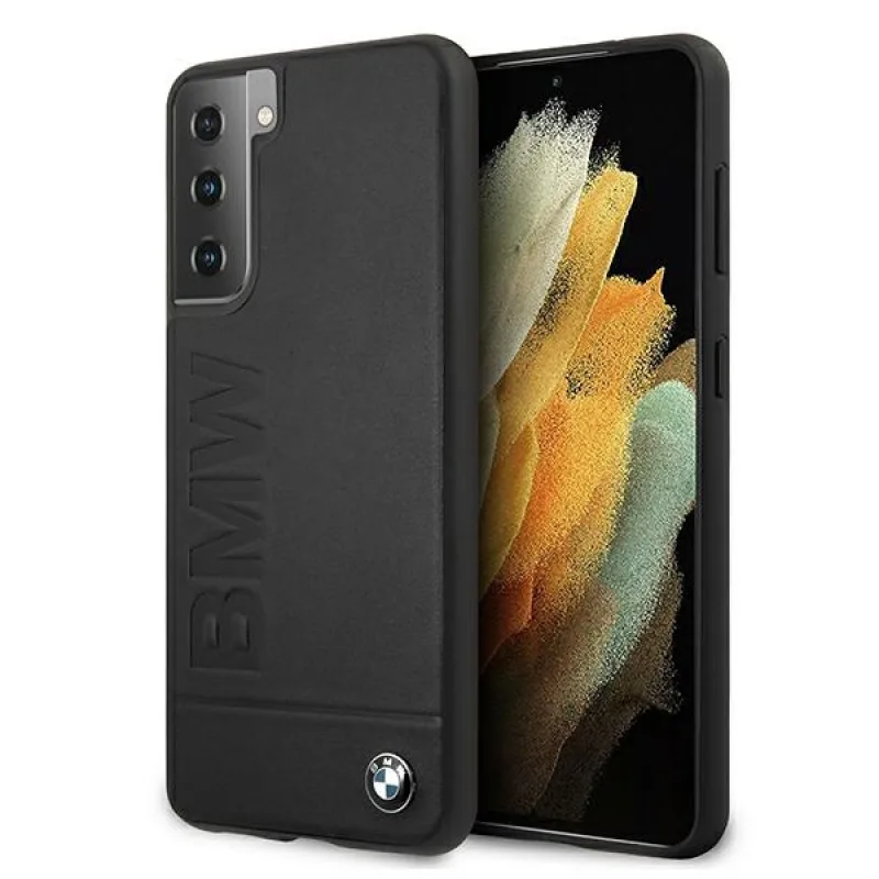Puzdro s potlačou BMW Signature Logo pre Samsung Galaxy S21+ – čierne