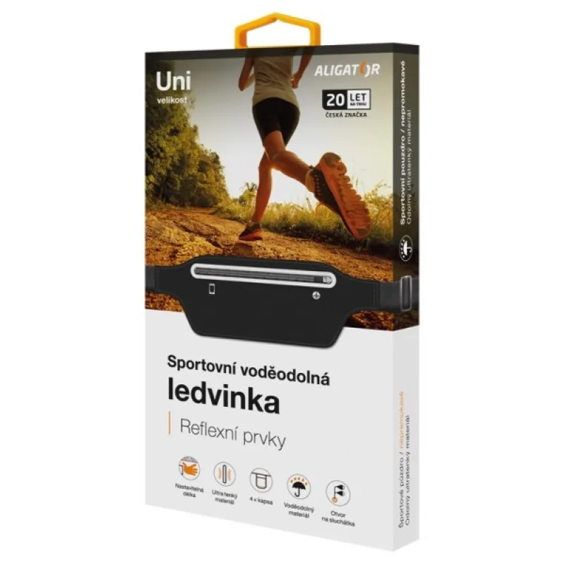 Športová ľadvinka ALIGATOR čierna PF0001