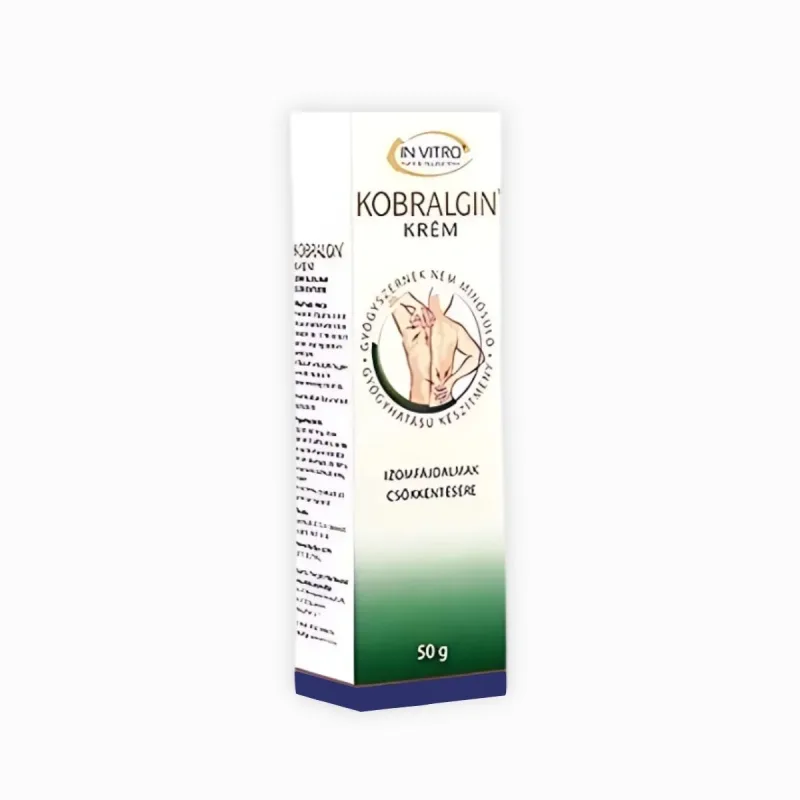 IN VITRO Kobralgin krém - prírodná úľava pri bolestiach svalov, kĺbov a zápaloch nervov - 50 g - InVitro