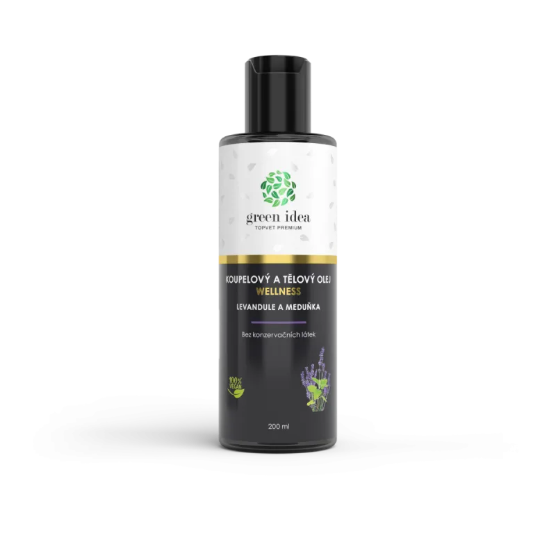 Green idea Levanduľa a medovka - kúpeľový a telový olej 200 ml -