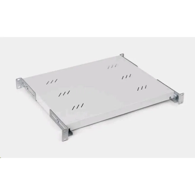 TRITON Regál s perforáciou 19", 1U/ 450 mm, nosnosť 80 kg, sivý RAC-UP…