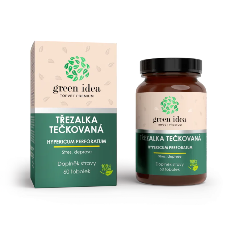 Green idea Ľubovník bodkovaný – bylinný extrakt – 60 kapsúl –