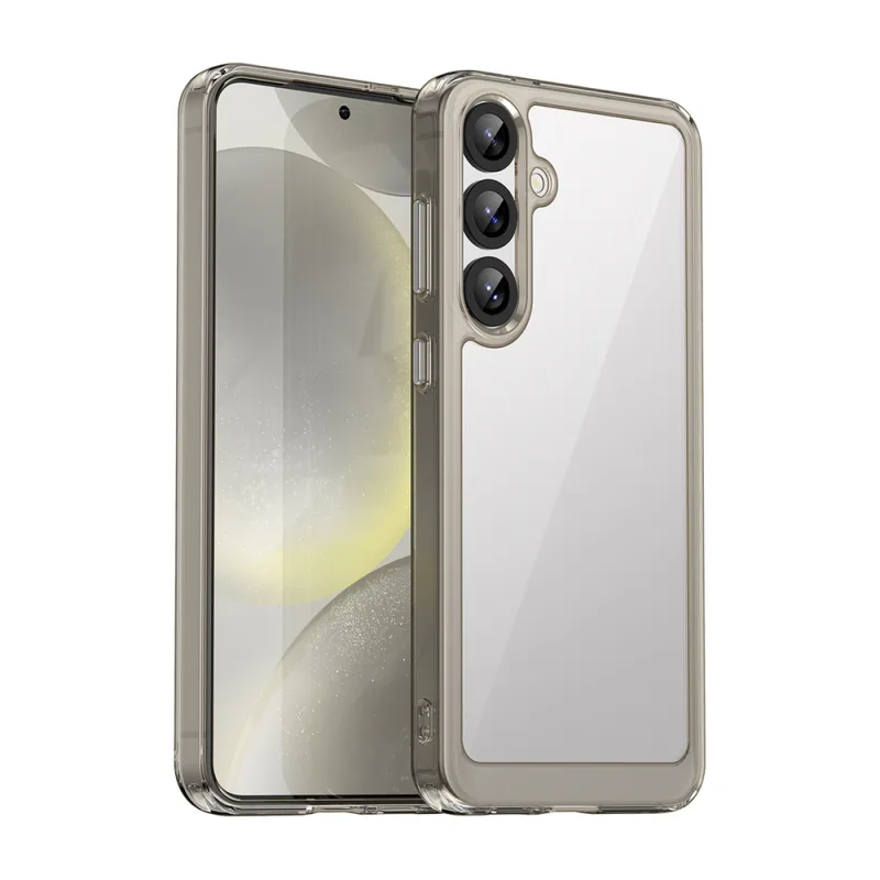 Puzdro Outer Space s gélovým rámom pre Samsung Galaxy S25+ – číre čierne