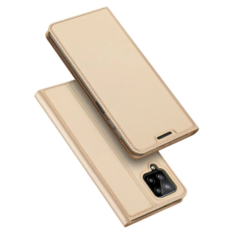 Puzdro typu Dux Ducis Skin Pro Bookcase pre Samsung Galaxy A22 4G zlaté
